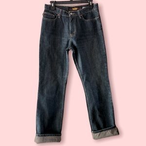 Todd Oldham Y2K vintage dark rinse straight leg jeans